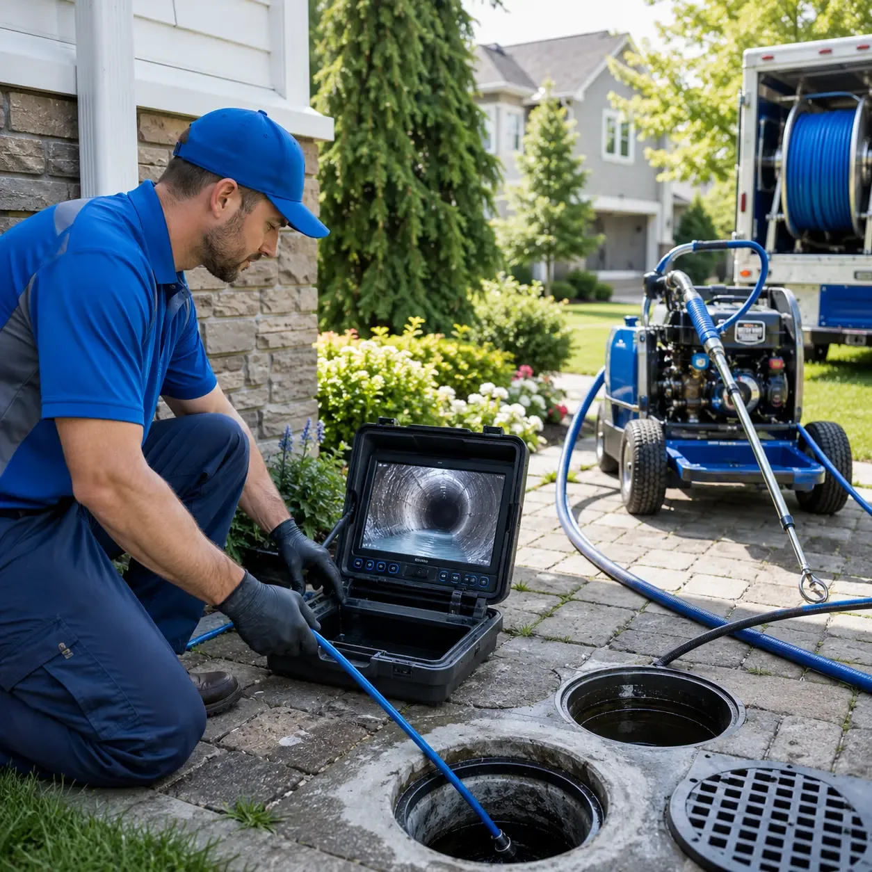 Outdoor drain cleaning professionals serving Runnells, IA